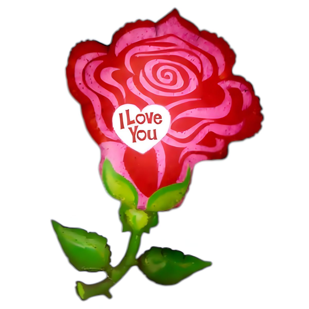 47” Μπαλόνι Κόκκινο τριαντάφυλλο ‘I love you’ - Image 4