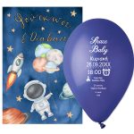 Προσκλητήριο βάπτισης μπαλόνι Baby Mickey - Image 147