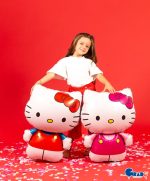 25" Μπαλόνι Hello Kitty φούξια Φόρεμα - Image 3