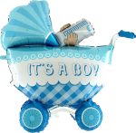 Μπαλόνι γέννησης καροτσάκι 3D Boy 107 εκ - Image 3