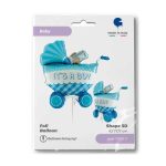 Μπαλόνι γέννησης καροτσάκι 3D Boy 107 εκ - Image 4