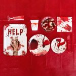 Χάρτινοι Δίσκοι - Ματωμένο χέρι ''HELP'' (2 τεμ) - Image 2
