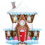 37" Μπαλόνι Χριστουγεννιάτικο Σπιτάκι Gingerbread - Image 2