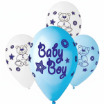 12" Μπαλόνι Baby boy αρκουδάκι - Image 3