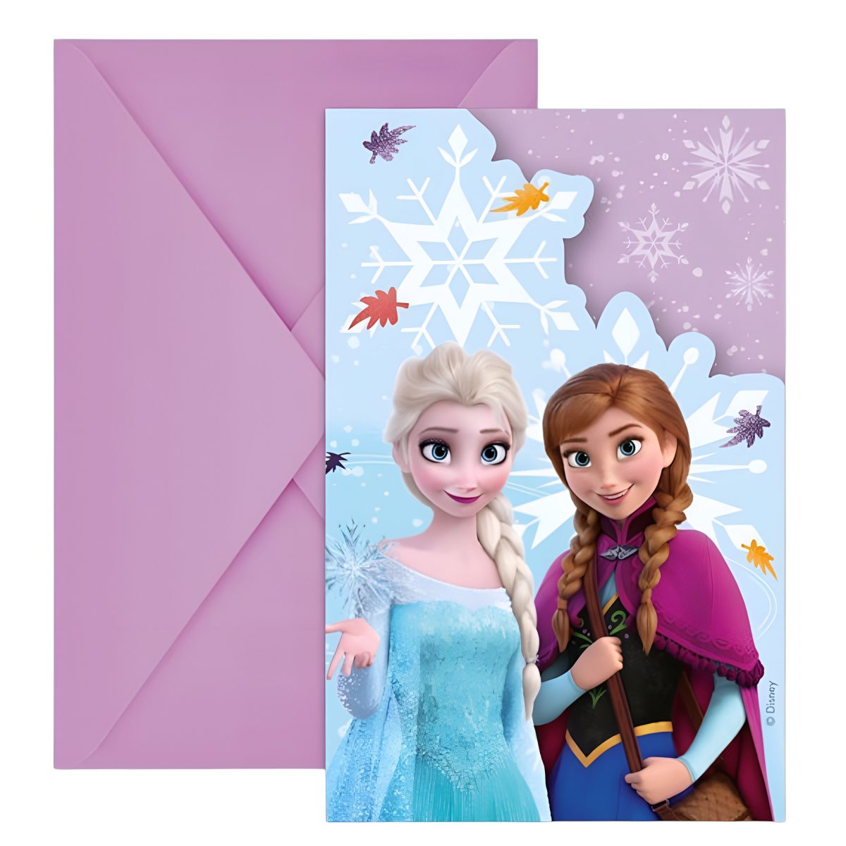 Προσκλήσεις πάρτυ Frozen με φάκελο (6 τεμ) - Image 4