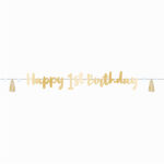 Γιρλάντα Happy 1st Birthday γαλάζιο Ombre - Image 3