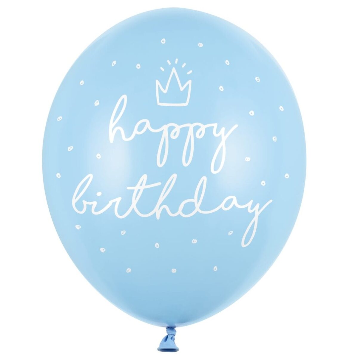 Σετ Μπαλόνια Happy Birthday γαλάζιο (6 τεμ) - Image 3