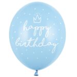 Σετ Μπαλόνια Happy Birthday γαλάζιο (6 τεμ) - Image 3