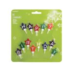Κεράκια σε σχήμα αστεράκια "Happy Birthday" (13 τεμ) - Image 3