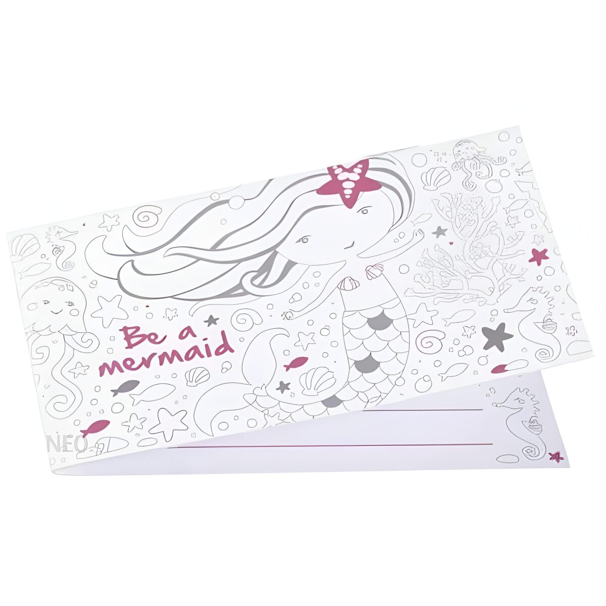 Προσκλήσεις πάρτυ Γοργόνα “Be a Mermaid” (8 τεμ) - Image 3